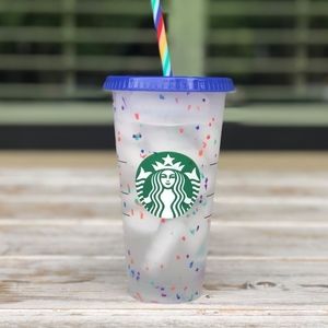 Starbucks confetti cup